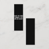 Heb je geprobeerd het weer uit te schakelen? klantenkaartje (Voorkant / Achterkant)