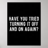 Heb je geprobeerd het weer uit te schakelen? poster (Voorkant)