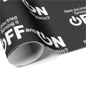 Heb je geprobeerd het weer uit te zetten? cadeaupapier (Rol Hoek)