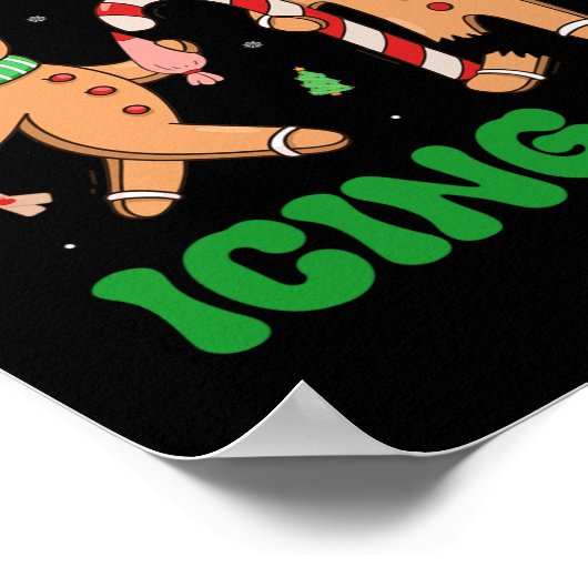 Heb je geprobeerd Ice It Retro Christmas Gingerbre Poster (Hoek)