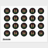 Heb je geprobeerd Ice It Retro Christmas Gingerbre Ronde Sticker (Vel)