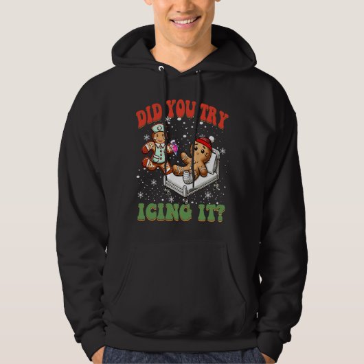 Heb je geprobeerd om het grappige kerst verpleegku hoodie (Voorkant)