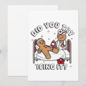 Heb je geprobeerd om het te gebruiken Gingerbread Feestdagenkaart (Voorkant / Achterkant)