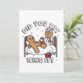 Heb je geprobeerd om het te gebruiken Gingerbread  Kaart (Staand voorkant)