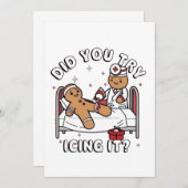 Heb je geprobeerd om het te gebruiken Gingerbread  Kaart (Voorkant / Achterkant)