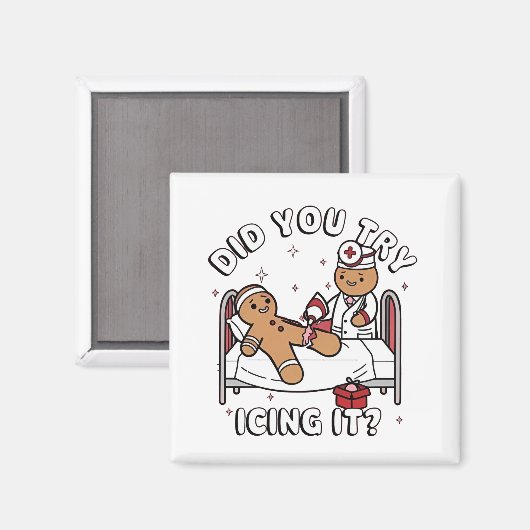 Heb je geprobeerd om het te gebruiken Gingerbread  Magneet (Voorkant / Achterkant)