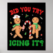 Heb je geprobeerd om het te ijsmen Retro Christmas Poster (Voorkant)