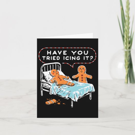 Heb je geprobeerd om het te snijden Gingerbread Ch Kaart (Voorkant)