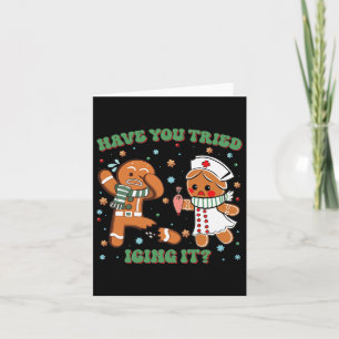 Heb je geprobeerd om het te snijden Kerstverpleegk Kaart
