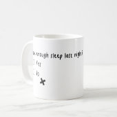 Heb je gisteravond genoeg geslapen? koffiemok (Voorkant links)