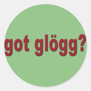 Heb je glogg? Funny Scandinavian Drink Ronde Sticker