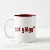 Heb je glogg? Funny Scandinavian Tweekleurige Koffiemok (Links)