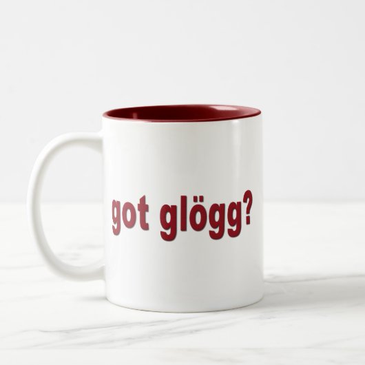 Heb je glogg? Funny Scandinavian Tweekleurige Koffiemok (Links)