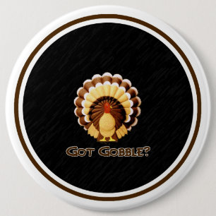 Heb je Gobble? Knoop Ronde Button 6,0 Cm