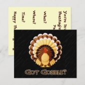 Heb je Gobble? Uitnodiging (Voorkant / Achterkant)