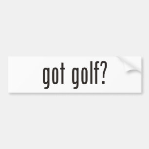 Heb je golf? bumpersticker
