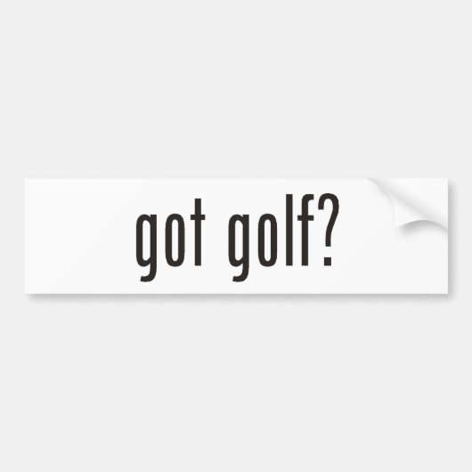 Heb je golf? bumpersticker (Voorkant)
