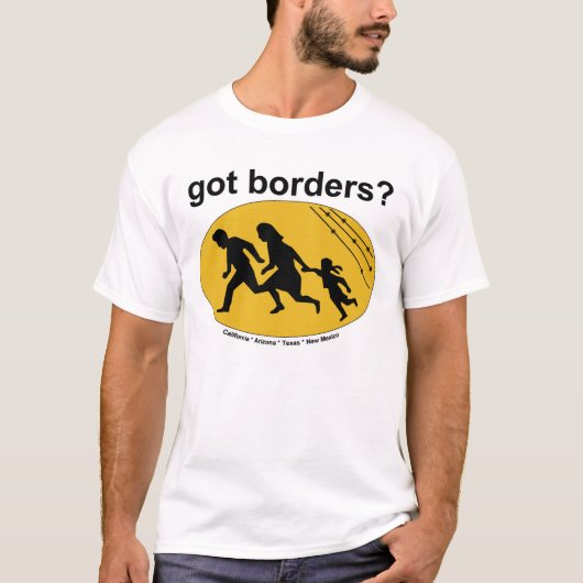 Heb je grenzen? Illegaal T-shirt voor immigratie (Voorkant)