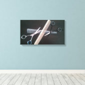 HEB JE HAAR?? CANVAS AFDRUK (Insitu (Houten vloer))