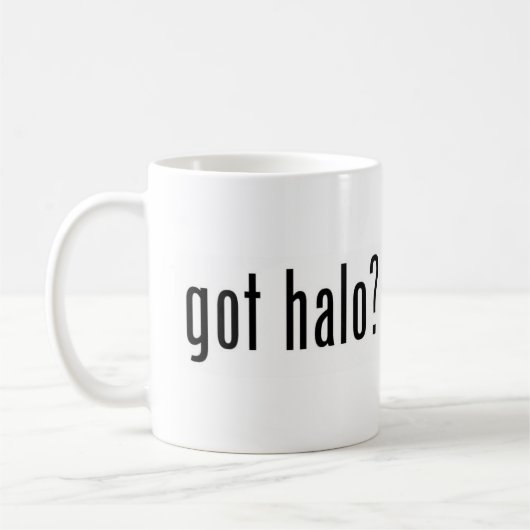 Heb je halo? koffiemok (Links)