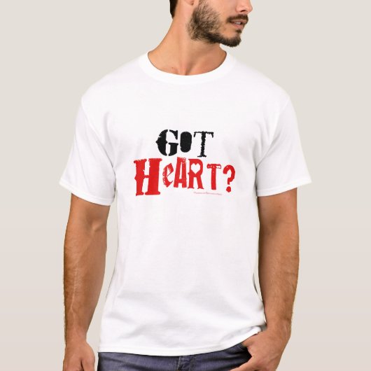 Heb je hart? t-shirt (Voorkant)