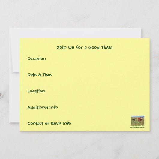 Heb je Herd? Westerne veestapel Kaart (Achterkant)