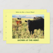 Heb je Herd? Westerne veestapel Kaart (Voorkant / Achterkant)