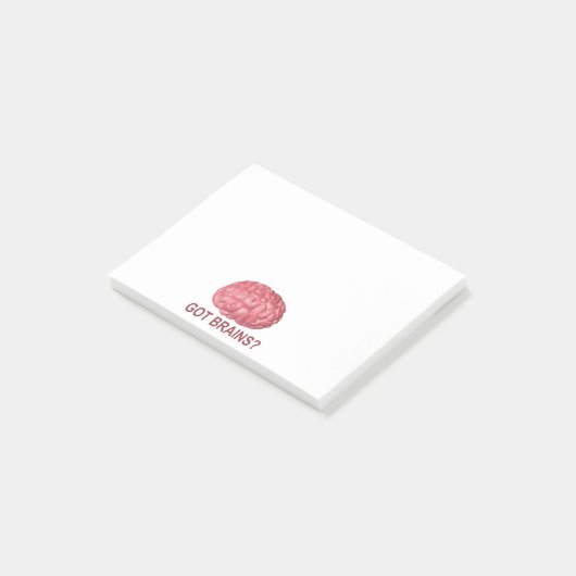 Heb je hersenen? post-it® notes (Schuin)