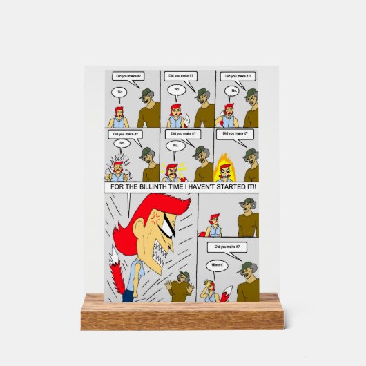 Heb je het gehaald? acryl bord (Voorkant)