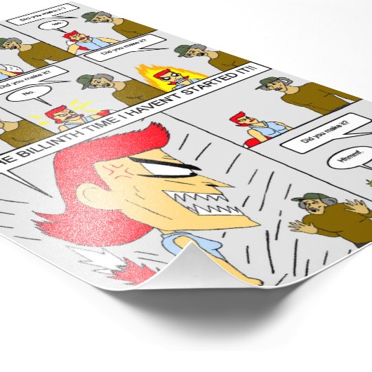 Heb je het gehaald? foto afdruk (Hoek)