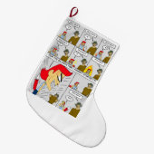 Heb je het gehaald? grote kerstsok (Voorkant (Hangend))