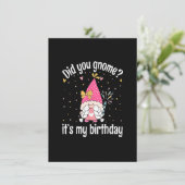 Heb je het gehaald? Het is mijn verjaardag. Kaart (Staand voorkant)