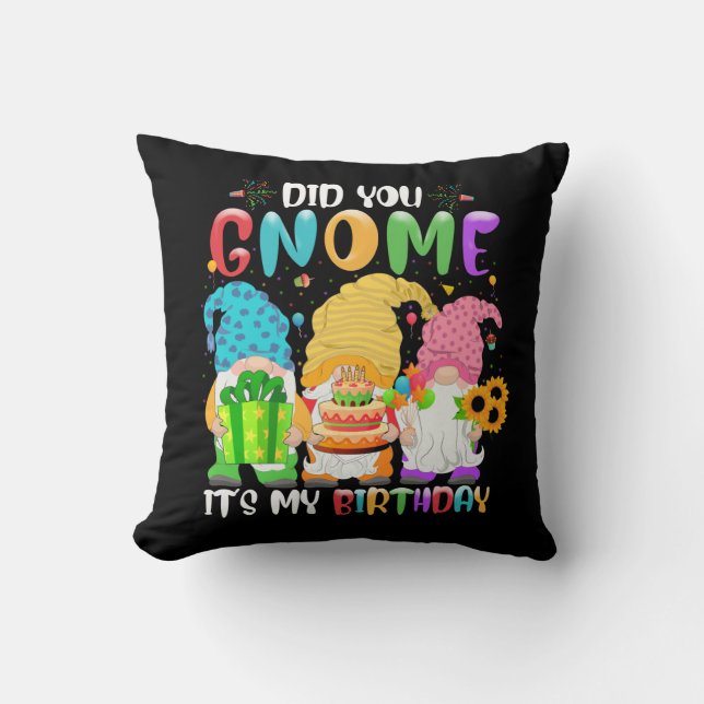Heb je het gehaald? Mijn Birthday Gnomes Lover Par Kussen (Voorkant)