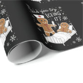 Heb je het geprobeerd met een kerstkoekje van scho cadeaupapier (Rol Hoek)