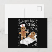 Heb je het geprobeerd met een kerstkoekje van scho feestdagenkaart (Voorkant / Achterkant)