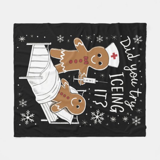 Heb je het geprobeerd met een kerstkoekje van scho fleece deken (Voorkant (Horizontaal))