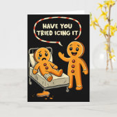 Heb je het geprobeerd om het te glaceren Kerstverp Kaart (Gele Bloem)