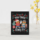 Heb je het Gingerbread Runner Team C met glazuur g Kaart (Gele Bloem)