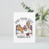 Heb je het met ijs behandeld, gemberbrood-verpleeg kaart (Staand voorkant)