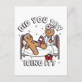 Heb je het met ijs geprobeerd Gemberkoek Verpleegs Aankondigingskaart (Voorkant)