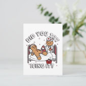 Heb je het met ijs geprobeerd Gemberkoek Verpleegs Aankondigingskaart (Staand voorkant)