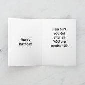 HEB JE HET NIEUWS GEHOORD? JE WORDT 40 JAAR KAART (Binnen)