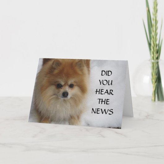 HEB JE HET NIEUWS GEHOORD? KAART (Voorkant)