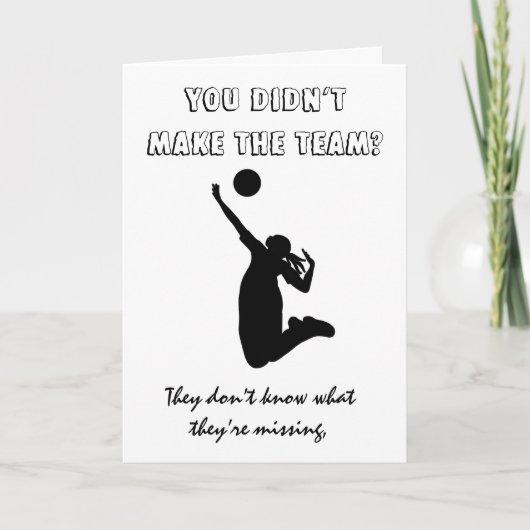 Heb je het team niet gemaakt? kaart (Voorkant)