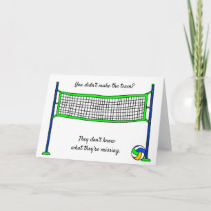 Heb je het volleybalteam niet gemaakt? kaart