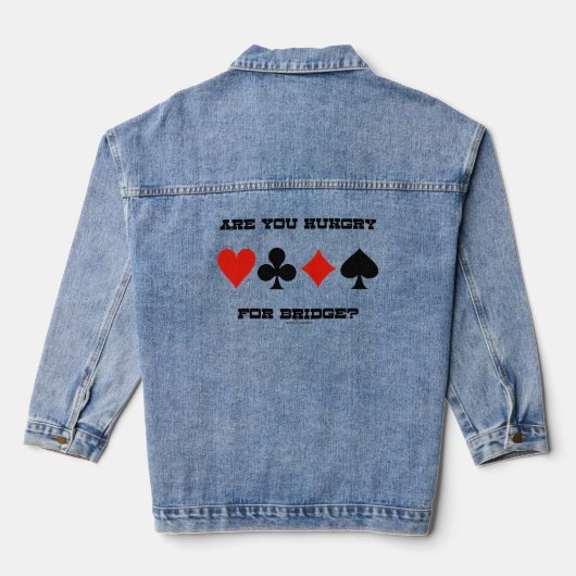 Heb je honger naar Bridge? Vier kaarteenheden Denim Jacket (Achterkant)