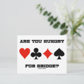 Heb je honger naar Bridge? (Vier kaarteenheden) Kaart (Staand voorkant)