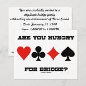 Heb je honger naar Bridge? (Vier kaarteenheden) Kaart (Voorkant / Achterkant)