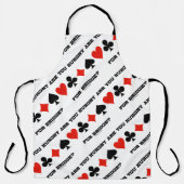 Heb je honger naar Bridge? Vier kaarteenheden Schort (Voorkant)