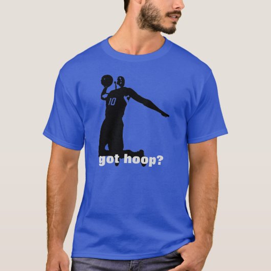 Heb je Hoop? Basketbal T-shirt - Deep Royal Blauw (Voorkant)